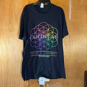 Coldplay Music Of The Spheres World Tour T-Shirt Unisex Band Tee Size L